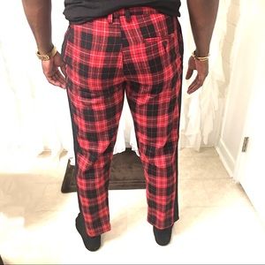New Boohoo Men’s Cropped Plaid Trouser